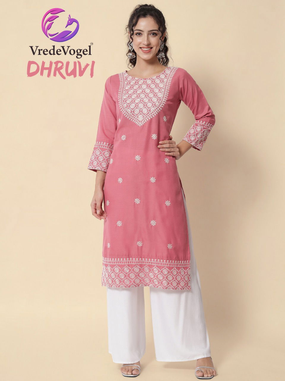 Vredevogel Dhruvi Fancy Wear Latest Designer Cotton Kurti Collection